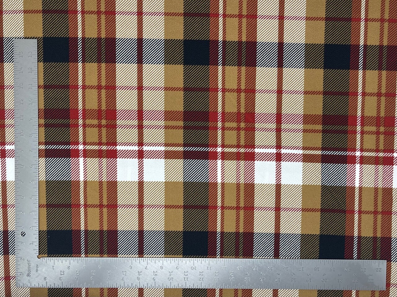 1 yard Liverpool plaid knit fabric stretchy medium weight for dresses skirts tops 58"-60" inches wide